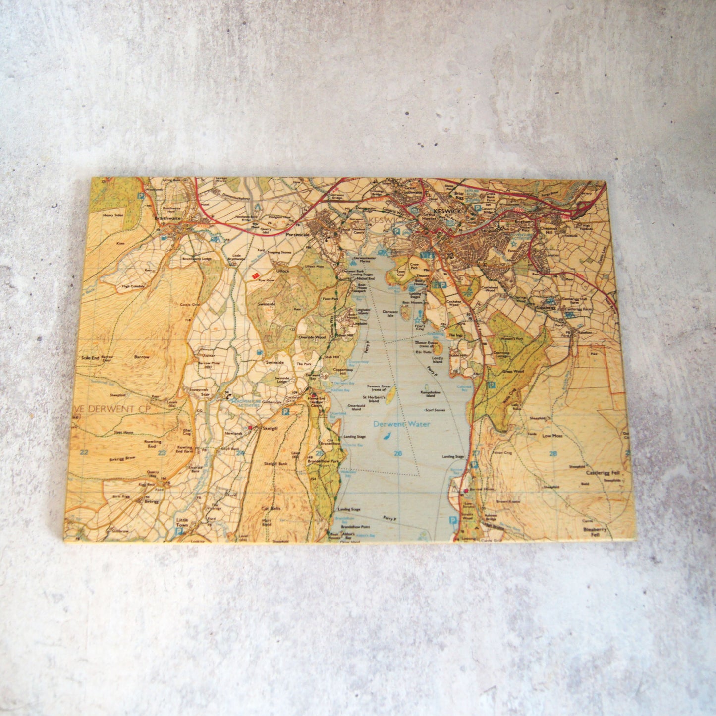 Keswick O.S Map Table Mat