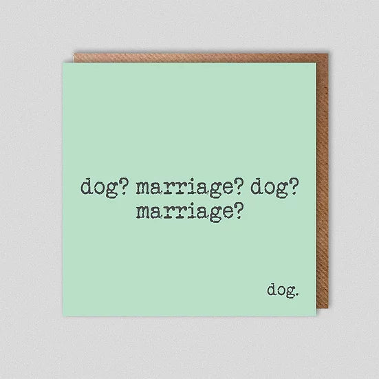 Dolly & Doug Dog? Marriage? Card