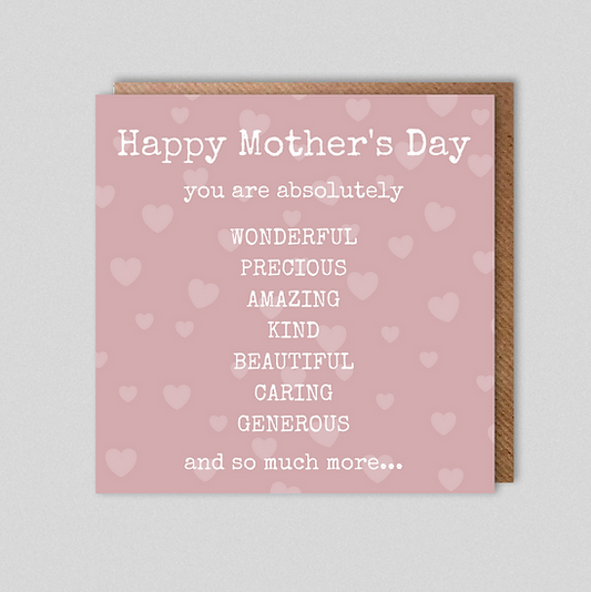 Dolly & Doug Happy Mother's Day Words Card