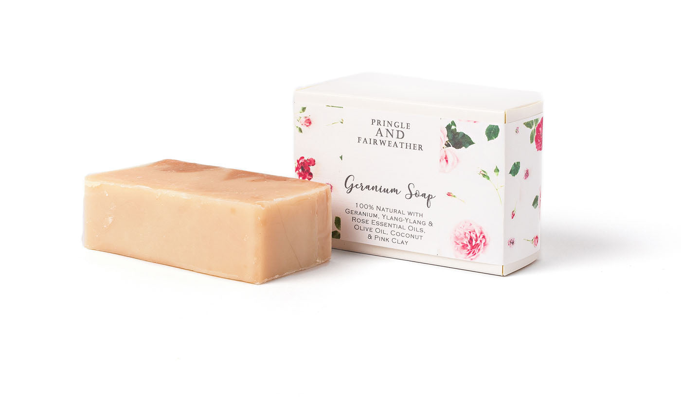 Geranium, Ylang Ylang and Rose Soap