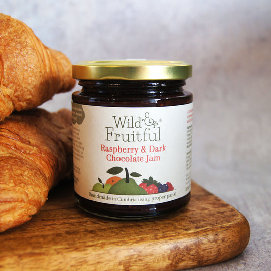 Wild and Fruitful Raspberry & Dark Chocolate Jam - 227g