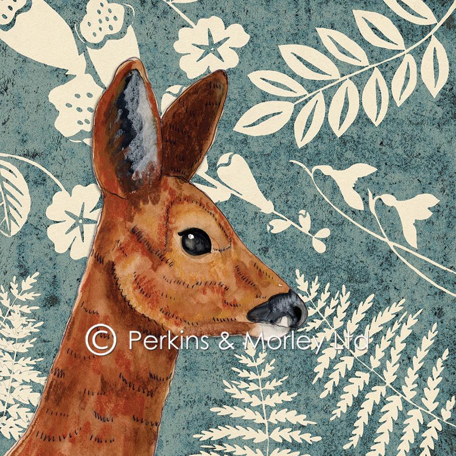 Perkins & Morley Roe Deer Card