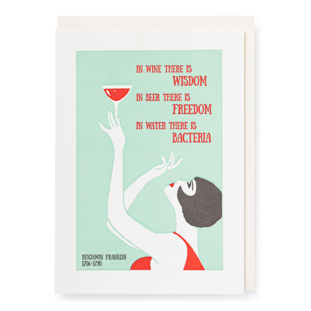 Archivist Wine And Wisdom Card